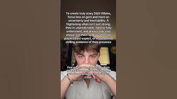 (D&D) How to make a Terrifying Villain