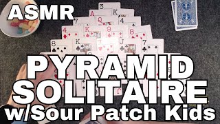 ASMR Pyramid Solitaire w/ Sour Patch Kids screenshot 1