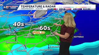 Monday starts out cold with a midweek warm up into the 60s, cool down coming for Valentine's Day ...