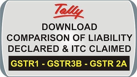 How to download Comparison of Liability declared and ITC claimed | ITC set off | nict computer