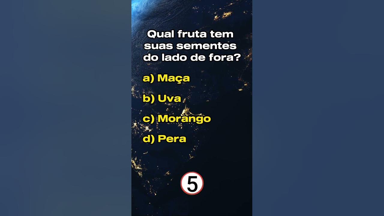 QUIZ 😎 CONHECIMENTOS GERAIS #quiz #conhecimentosgerais