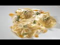 Raviolis de langostino a la carbonara 🍝 - Cocina con Bruno Oteiza