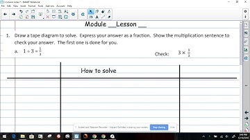 M4L4 Use Tape Diagram to Model Fractions as Division. part 1