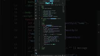 Contact Form Validation in JavaScript ⚠️ (Part 2) #javascript #formvalidation #webdevelopment