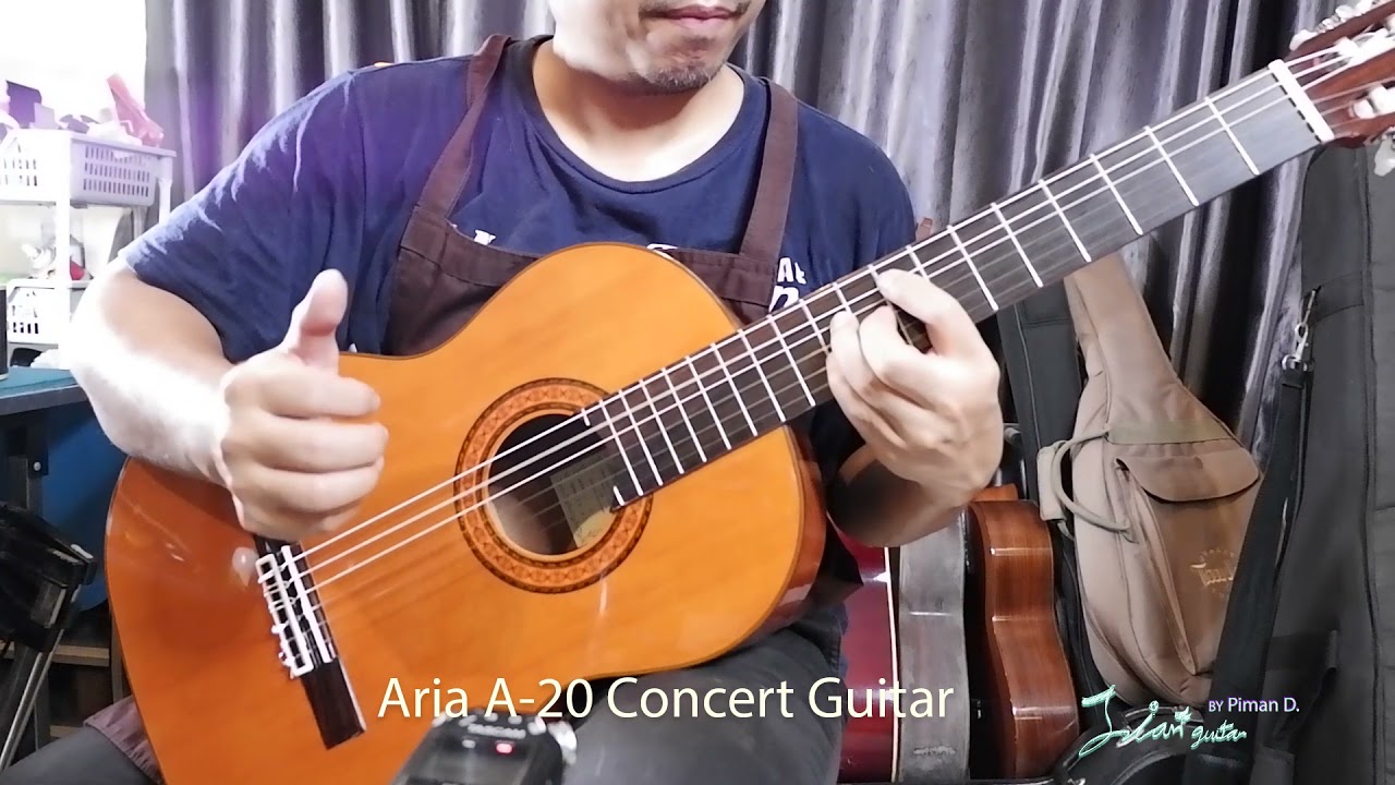 ARIA A-20 セダー単板トップのクラシックギターです！ - YouTube