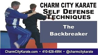 Backbreaker - Kenpo self defense technique for a right flank punch