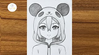 Download Lagu How to draw cute anime girl || Easy anime sketch for beginners | Easy drawing for girls step by step MP3