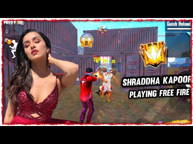 SHRADDHA KAPOOR PLAYING FREE FIRE ðŸ˜ - SHRADDHA KAPOOR PLAY FREE FIRE -  FREE FIRE CLASH SQUAD - YouTube