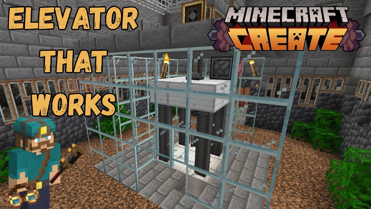 I Built a Elevator Create Mod Minecraft EP10 - YouTube