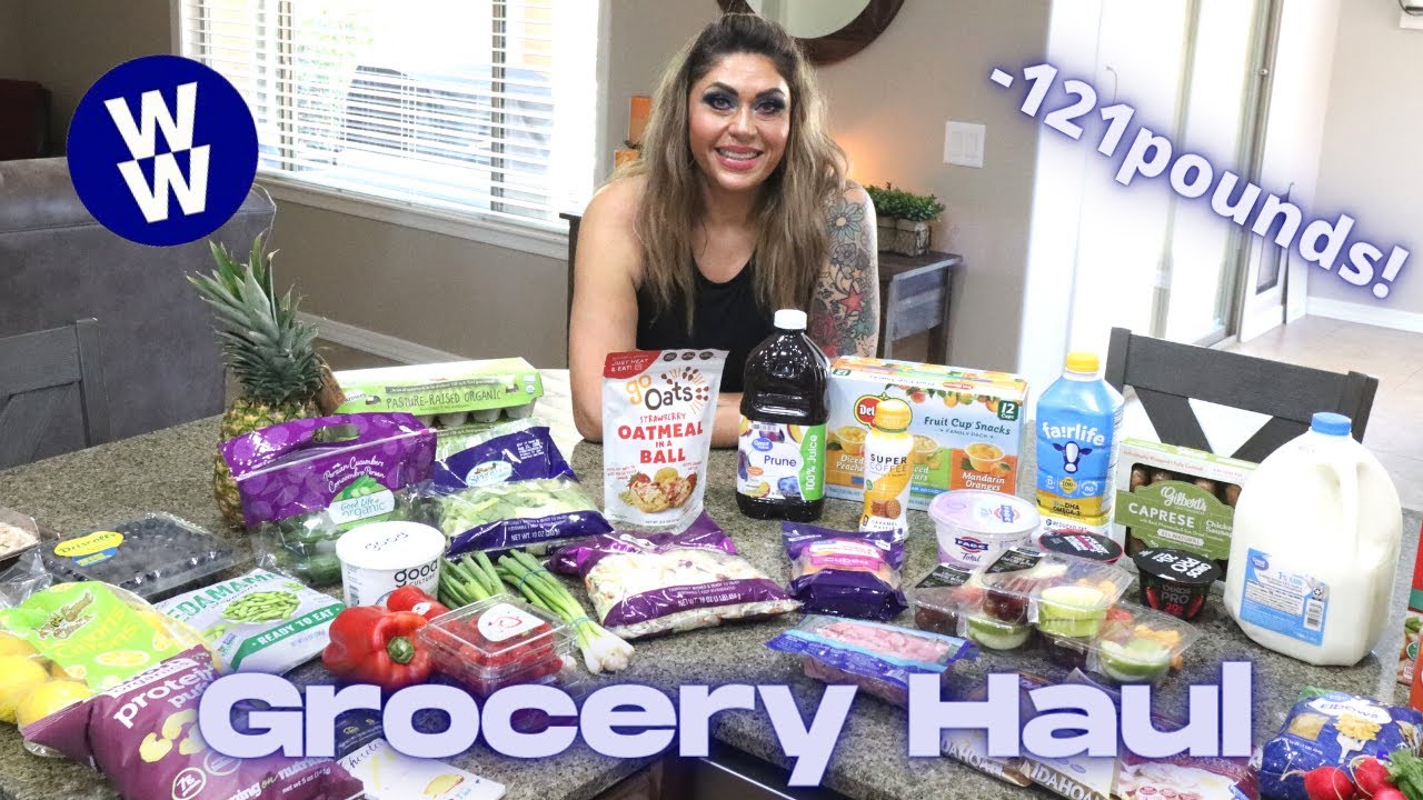 WW GROCERY HAUL - LOTS OF NEW FOOD FINDS!! - 120 POUNDS LOST!! - WEIGHT WATCHERS - CALORIE DEFICIT!