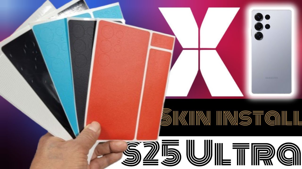 Установка XtremeSkins для Samsung Galaxy S25 Ultra