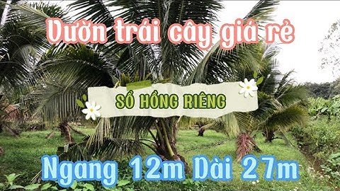 (ĐÃ BÁN) Vườn Trái Cây Giá Rẻ Đồng Nai tại Vĩnh Tân - Vĩnh Cửu - SHR - Nở Hậu - Cạnh Suối