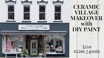 Ceramic Village Makeover with DIY Paint!