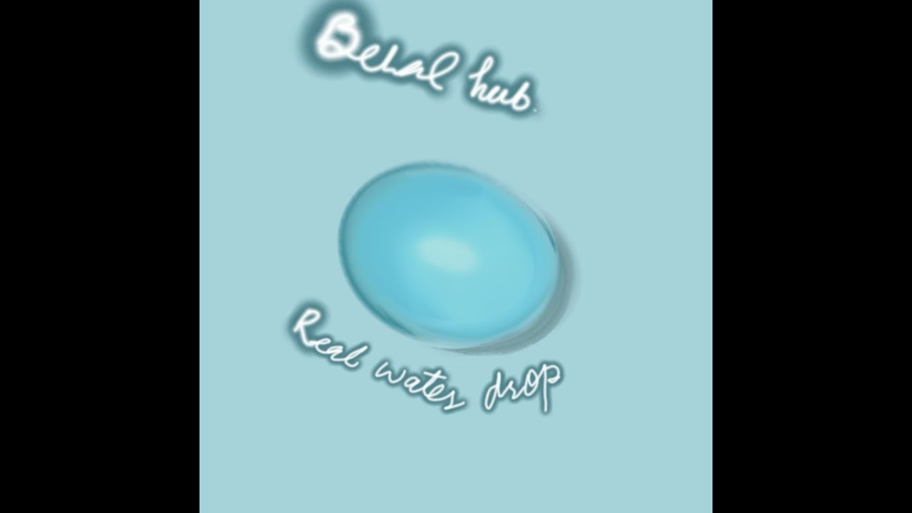 Realistic water drop YouTube