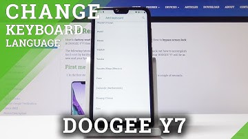 How to Change Keyboard Language on DOOGEE Y7 - Set Up Keyboard Dictionary