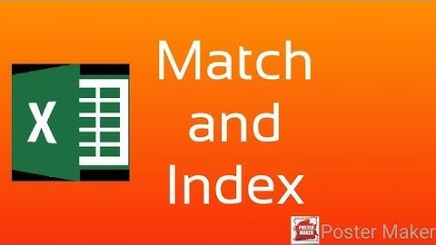 การใช้ Function MATCH และตัวอย่างการใช้ร่วมกับ function INDEX