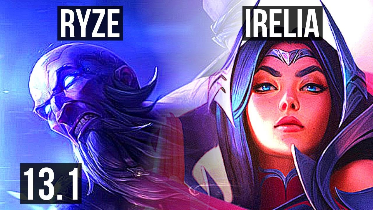 RYZE vs IRELIA (MID) 8/0/2, Rank 8 Ryze, Legendary KR Challenger