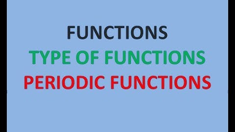 Function-Types of function(5)JEE-ADVANCED (Periodic Function, graph and period of çomposite functio)