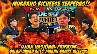 GREBEK GH DEWA UNITED‼️ CHALLANGE MUKBANG RICHEESE TERPEDAS FT. MR05🔥🔥YANG KALAH MAKAN SAMPE PINGSAN