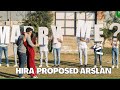 Hira proposes arslan  flash mob proposal  hira khan  arslan khan