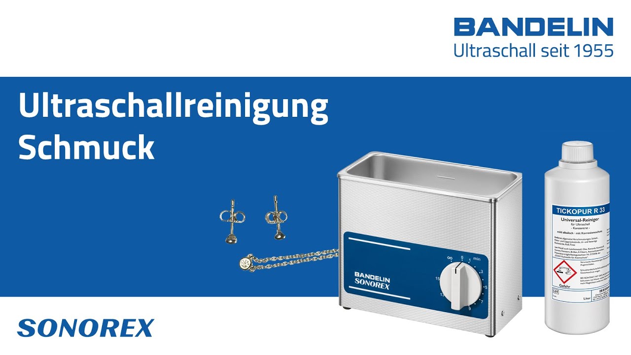 Diamanten Schmuck Mit Ultraschall Reinigen Im Bandelin Sonorex Ultraschallreiniger Youtube