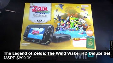 Wii U Unboxing Legend of Zelda Wind Waker HD Limited Edition Deluxe Set