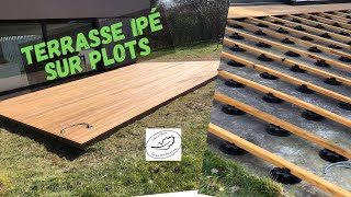 comment faire une terrasse en bois sur plots réglables