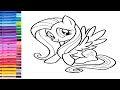 My little pony|Раскраска Флаттершай или Coloring Fluttershy for kids