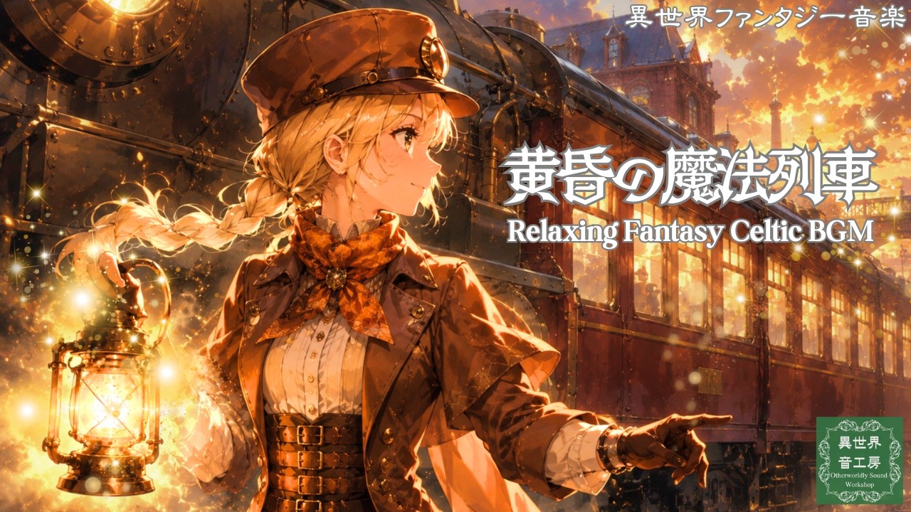 【異世界ケルト音楽】まもなく発車します『黄昏の魔法列車』Relaxing Celtic BGM|The Magic Train at Twilight