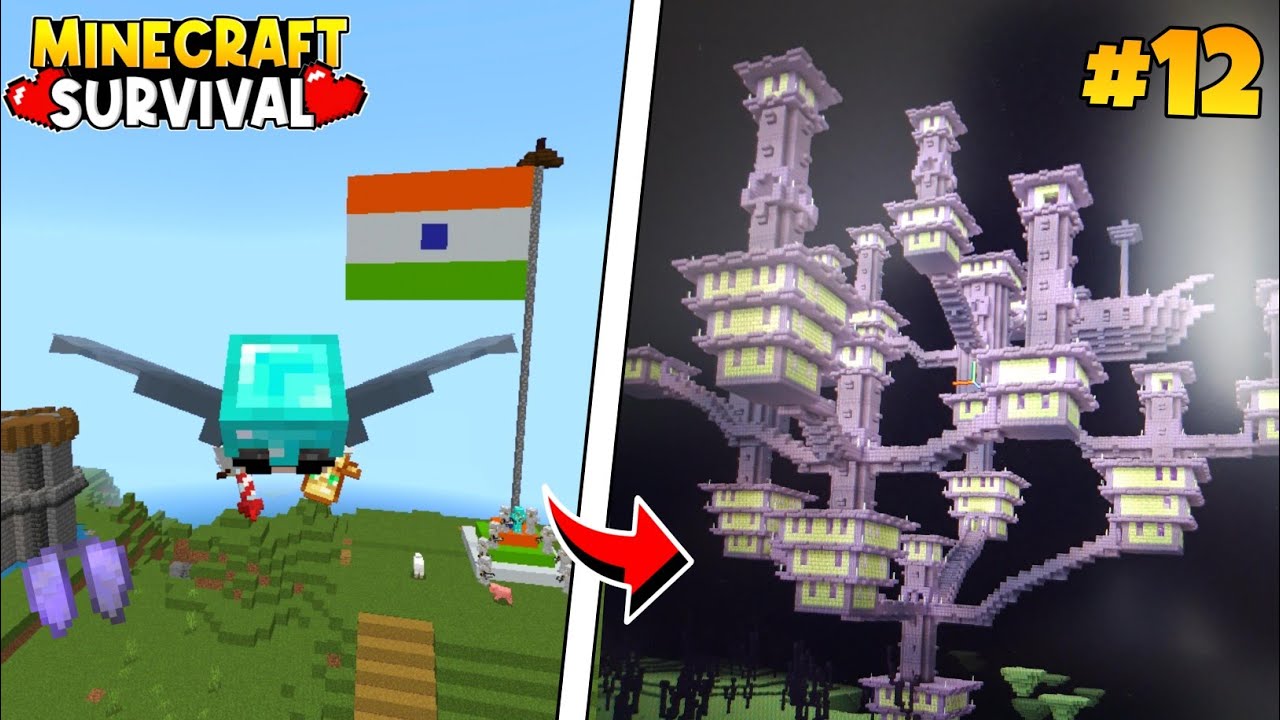 Its Time To Get Elytra In My Survival World ll (Hindi) 😎 - YouTube