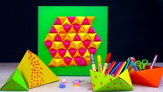 DIY Paper Geometric Room Decor