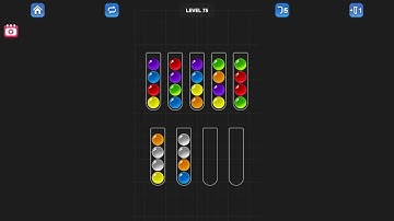 Ball Sort Puzzle - Color Game Level 75 Solution (Android)