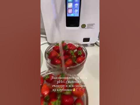 Высокощелочная Канген вода pH11.5 выводит селитру из клубники🍓💦 - YouTube