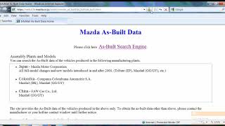 As Built Data Search