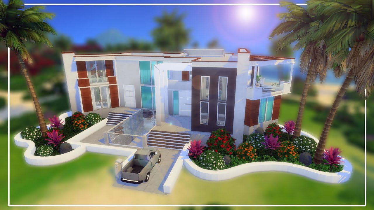 Sims 4 Speed Build Celebrity Beach House Youtube In 2021 Sims Beach House Sims 4