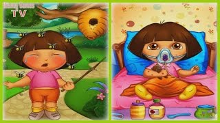 #Barbie #Games | Dora Bee Sting Doctor -Dora the Explorer Games for Kids | Disney Games TV