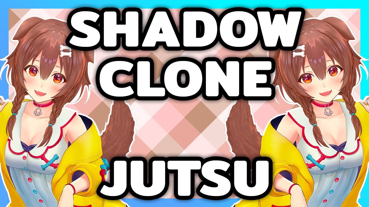 【ENG Sub】Inugami Korone - A doggo uses her Shadow Clone Jutsu