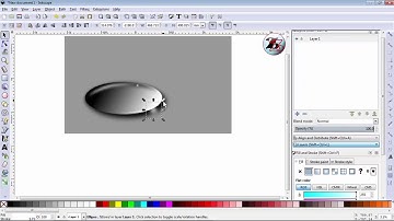 WATER DROP.  INKSCAPE TUTORIAL.