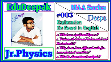 Units And Measurements Junior Intermediate 2marks questions simple explanation by EduDeepak