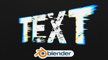 Glitch Animation for Text and Logos in Eevee | Blender Tutorial