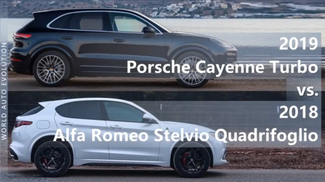 2019 Porsche Cayenne Turbo Vs 2018 Alfa Romeo Stelvio Quadrifoglio Technical Comparison