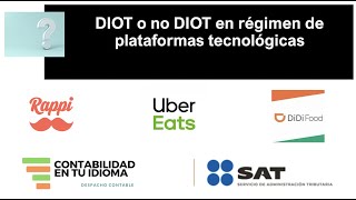 DIOT  La declaración olvidada por los Repartidores de plataformas tecnológicas