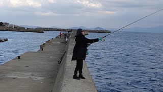 生放送中に極寒堤防で釣れるのか?！