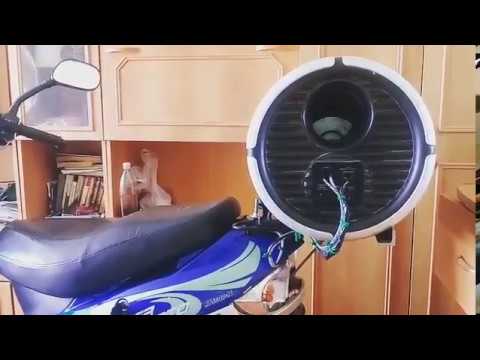 Музыка на скутер) Автосаб, 2 колонки , Блютуз) - YouTube