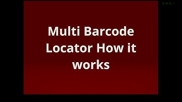 Multi Barcode Locator How it works