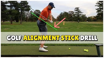 Golf Alignment Stick Belt Drill: Achieve proper transition/downswing sequencing