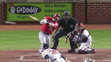 LAA@BAL: Calhoun rips an RBI double to right field