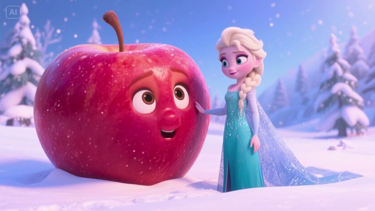 Elsa’s Miracle of the Winter Fruit ❄️🍎 | A Magical Frozen Tale