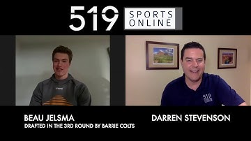 OHL Draft - Beau Jelsma picked by Barrie Colts in the 3rd round