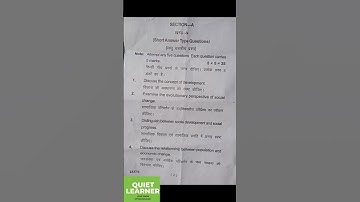 Kumaun university || sociology || paper 1|| 2022-23||third semester